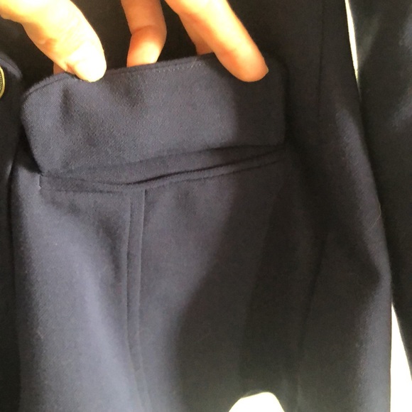Size S Dynamite Navy Blue button blazer - Picture 5 of 6